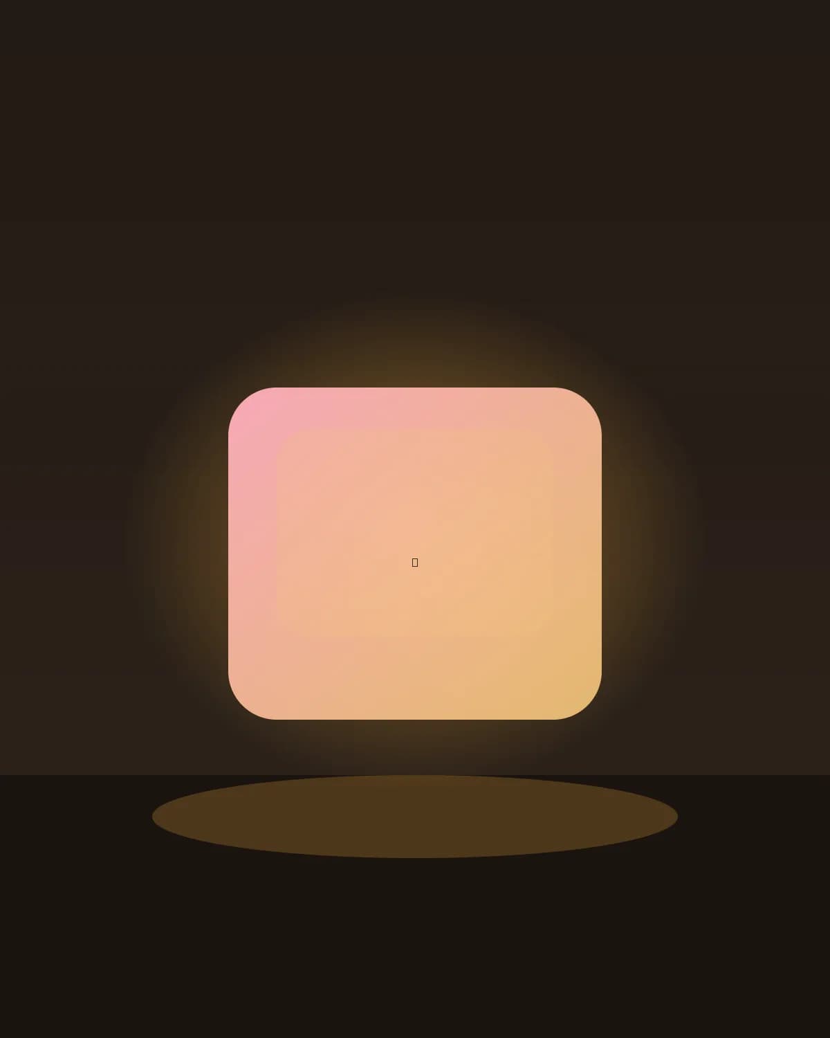 Sunset artisan keycap, glowing